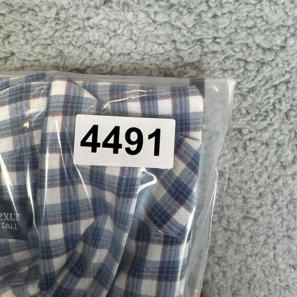 Ralph Lauren Shirt Mens 2XLT Blue Check Short Sleeve Button Down Classic Fit - Picture 8 of 8